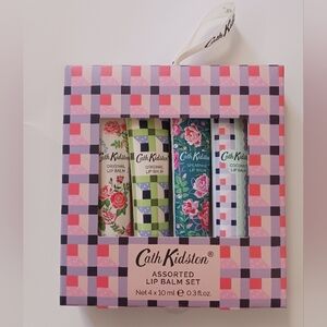 Cath Kidston Roots & Raindrops Assorted Lip Balms - Set of 4 - New